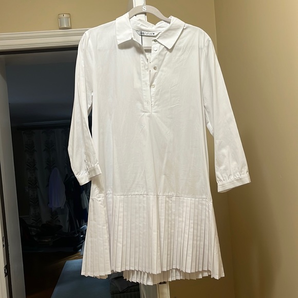 Gorgeous classy white zara dress - Picture 2 of 8